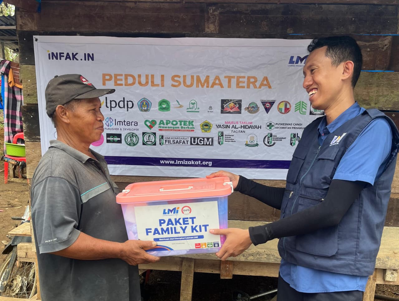 Woman holding donation box
